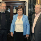 Cándido Méndez, María Luisa Cava de Llano e Ignacio Fernández Toxo.