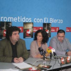 David López, Belén Fernández y Daniel Rodríguez, ayer.