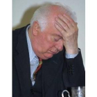 Eduard Shevardnadze, ayer, en el Parlamento georgiano
