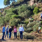 Imagen del desbroce de la Forca ayer en Santa Marina. DL