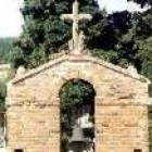 El crucero estaba colocado a la entrada del cementerio de Sahagún