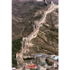 Imagen de archivo de la vista aérea de la Gran Muralla China
