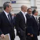 Forn, Romeva, Turull y Rull, a su llegada a la Audiencia Nacional el pasado 2 de noviembre.