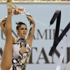 Carolina Rodríguez, durante su exhibición en Santander.