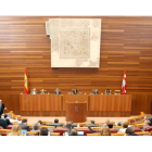 La presidenta de las Cortes, en la inauguración de Palencia.