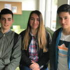 Foto de los tres estudiantes del IES Álvaro Yáñez. DL