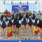 La selección española celebra su victoria en la final del Europeo.