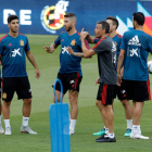 Luis Enrique dirige un entrenamiento de la selección española. MORELL
