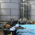 Los depósitos de agua contaminada de Fukushima, el pasado viernes.