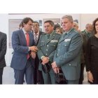 Inauguración de la exposición ‘La Guardia Civil frente al terrorismo, por la libertad y por las víctimas’, un acto que contó con la presencia de la presidenta de las Cortes.