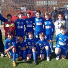Formación del equipo del Huracán Z C, líder en solitario del grupo 2 de la 2.ª División Alevín.