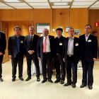 Delegación de Ocean Resources, con el alcalde de Sobrado, en su visita de octubre al Ministerio.