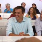 El líder del PSOE, Pedro Sánchez, este sábado, antes de intervenir ante el Comité federal socialista