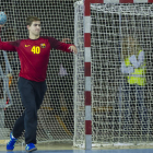Biosca, en un partido que disputó esta temporada en la Liga Asobal con el Barcelona, cuando se lesionó Sterbik.