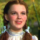 Judy Garland, durante el rodaje de El mago de Oz.