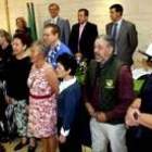 Algunos de los miembros de la tribu en su visita a Segovia