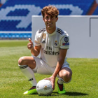 Álvaro Odriozola llega para reforzar el lateral derecho del Real Madrid. RODRIGO JIMÉNEZ