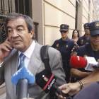 Francisco Álvarez-Cascos, tras abandonar la Audiencia Nacional.