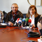 Díez, Martínez, Sáenz de Miera y Pizarro, ayer en la rueda de prensa en la Fele.