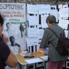 Las personas expresaron sus razones contra la prostitución en un póster espontáneo.