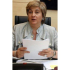 María Jesús Ruiz, momentos antes de su intevención.