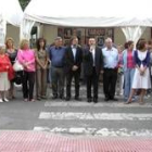 Ignacio Robles y Nicanor Sen en el acto de inauguración de la feria de cerámica