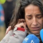 Patricia Ramírez, la madre de Gabriel, atiende a los periodistas durante la búsqueda. CARLOS BARBA