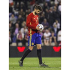 Gerard Piqué, en un momento del amistoso entre España e Inglaterra en el Rico Pérez.