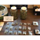 Marihuana y material intervenido por la Policía Nacional. DL