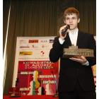Magnus Carlsen cuando se proclamó campeón del Magistral de Ajedrez Ciudad de León con 18 años.
