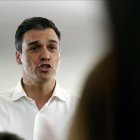 Pedro Sánchez, durante un acto en Fuenlabrada (Madrid), el pasado martes.