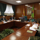 Un momento de la reunión, en El Albéitar. FERNANDO OTERO