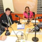 Eduardo Fernández, Ignacio Diego, la moderadora Nuria González y Maximino Capellán durante la tertul