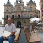 El presidente de la Casa de León en Madrid, José Rafael Álvarez de la Puente, ayer en Astorga