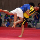 Diego Castaño y Joel Jiménez en pleno combate.