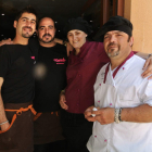 Personal del restaurante Rigoletto.