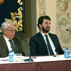 El consejero de Cultura, Gonzalo Santonja y el vicepresidente de la Junta, Juan García-Gallardo. JCYL