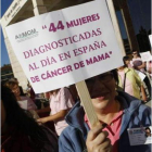 Las mujeres recuerdan las casos de cáncer de mama.