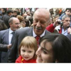 Vicente del Bosque en la localidad salmantina de Candelario.