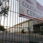 El Colegio Público Cervantes, afectado por las obras de la Ronda Interior.