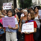 Manifestación en Zaragoza en apoyo de Elena Contreras.