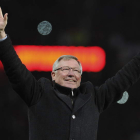 Sir Alex Ferguson, durante un partido contra el Aston Villa.