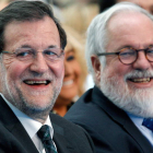 Rajoy y Cañete en el acto celebrado en Valencia.