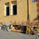 La foto muestra el inicio de las obras de rehabilitación.
