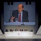 El vicepresidente primero, Alfredo Pérez Rubalcaba, en la inauguración del Congreso de la Empresa Fa