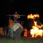 La crucifixión, culmen del Vía Crucis de Jiménez.
