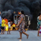 Imagen de los disturbios en Fortaleza.