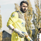 'Pulpo' Romero vistiendo la elástica del Larnaca de la Primera División chipriota.