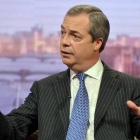 Farage, durante su intervención en un programa de la BBC, este domingo.