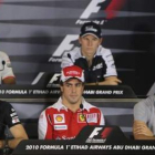 Vettel, Alonso, Webber (abajo), Hamilton y Hulkenberg.